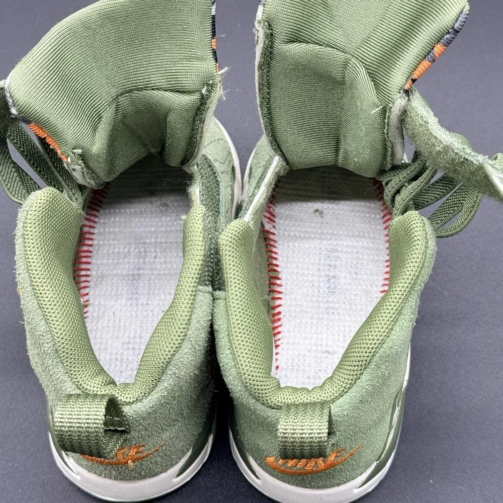 Nike Air Jordan MVP Shoes Toddler Sz 5 C Olive/Sail Jumpman Sneakers DZ5576-300